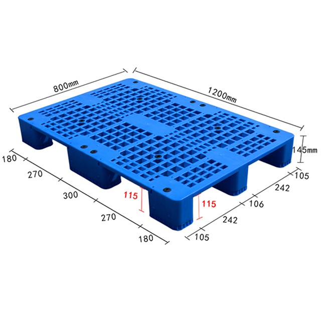 1208網(wǎng)格大九腳塑料托盤(pán)拼接款