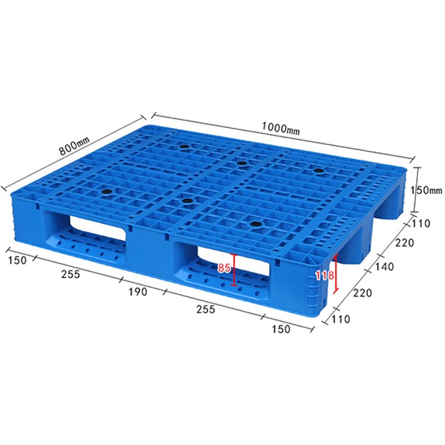 1008網(wǎng)格川字塑料托盤叉車板