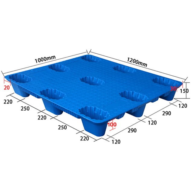 軒盛塑業(yè)1210九腳吹塑托盤(pán)13kg