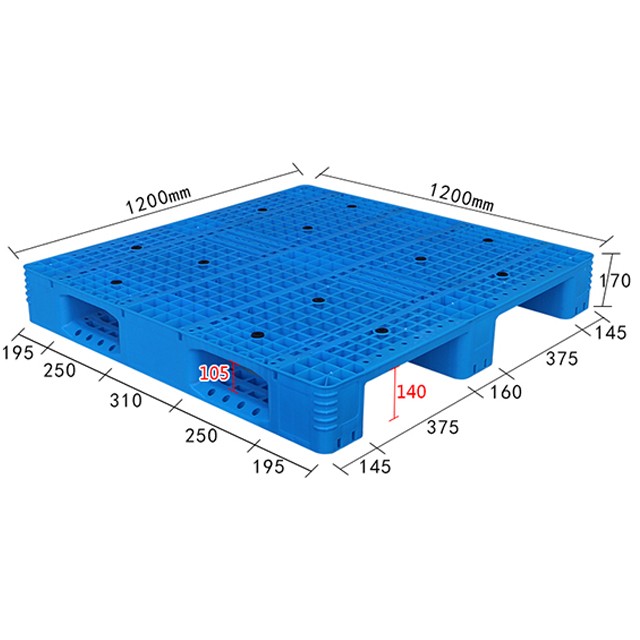 軒盛塑業(yè)1212網(wǎng)格川字塑料托盤17cm