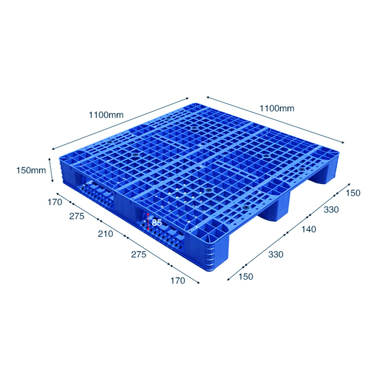 1111網(wǎng)格川字塑料托盤卡板